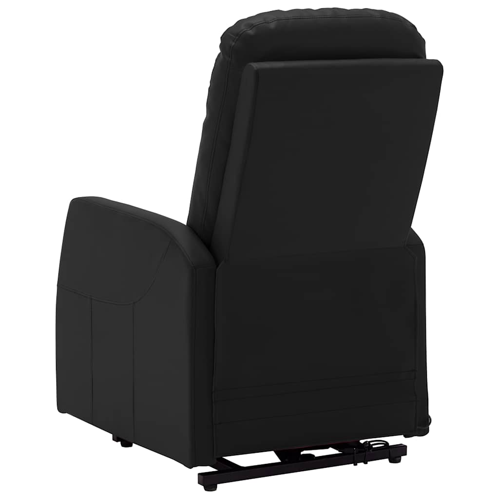 Stand up Chair Black Faux Leather