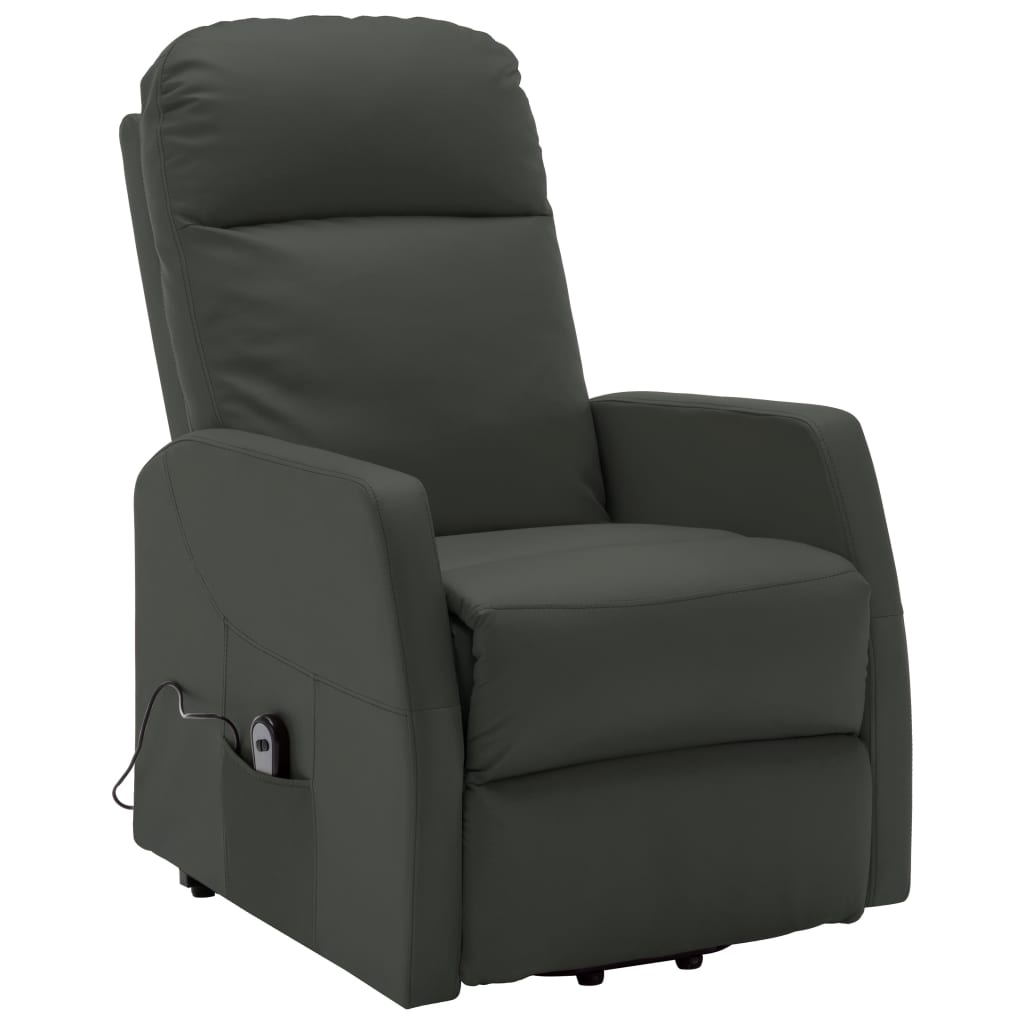 Stand up Chair Anthracite Faux Leather