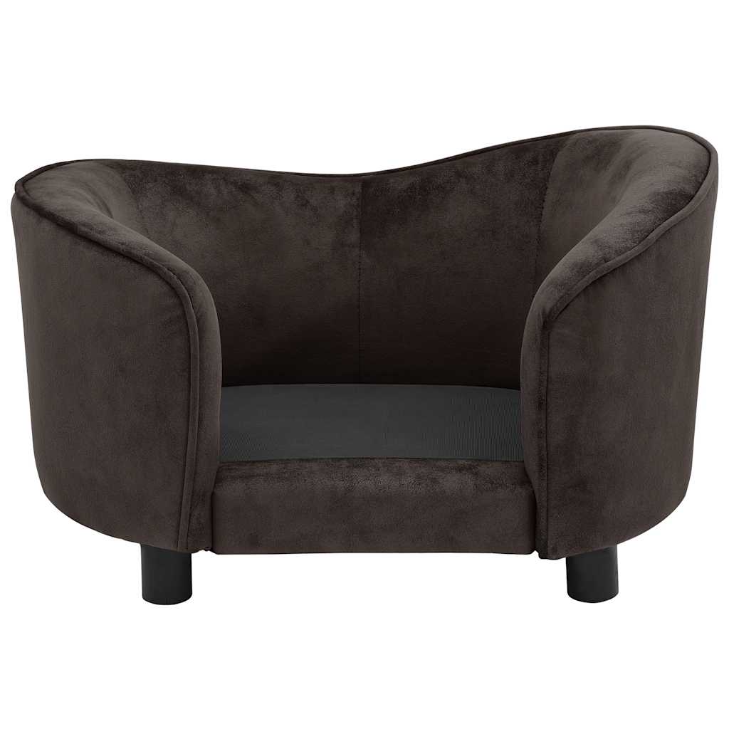 Dog Sofa Brown 69x49x40 Cm Plush