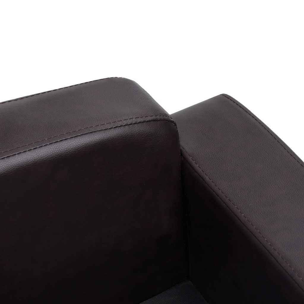 Dog Sofa Brown 80x50x40 cm Faux Leather