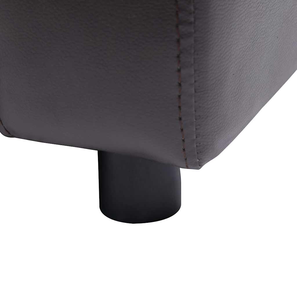 Dog Sofa Brown 80x50x40 cm Faux Leather