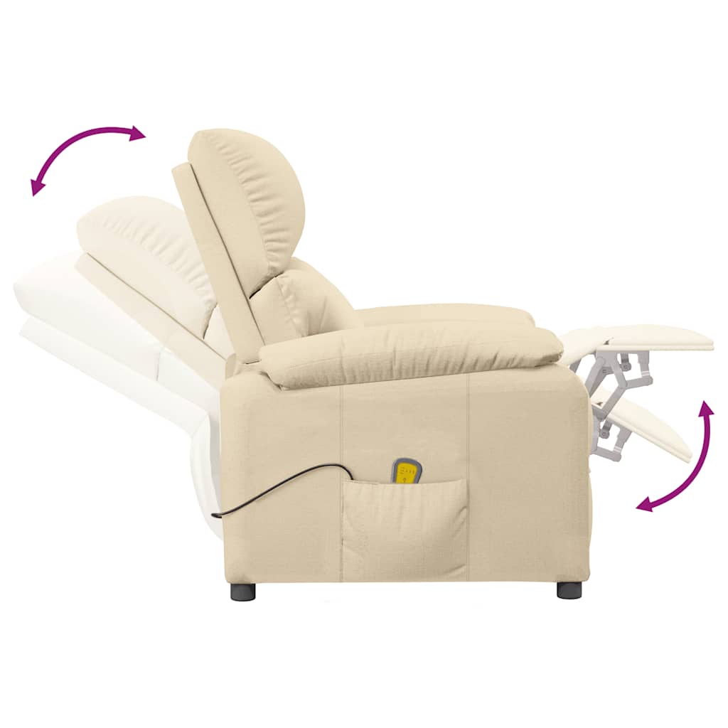 Massage Chair Cream Fabric