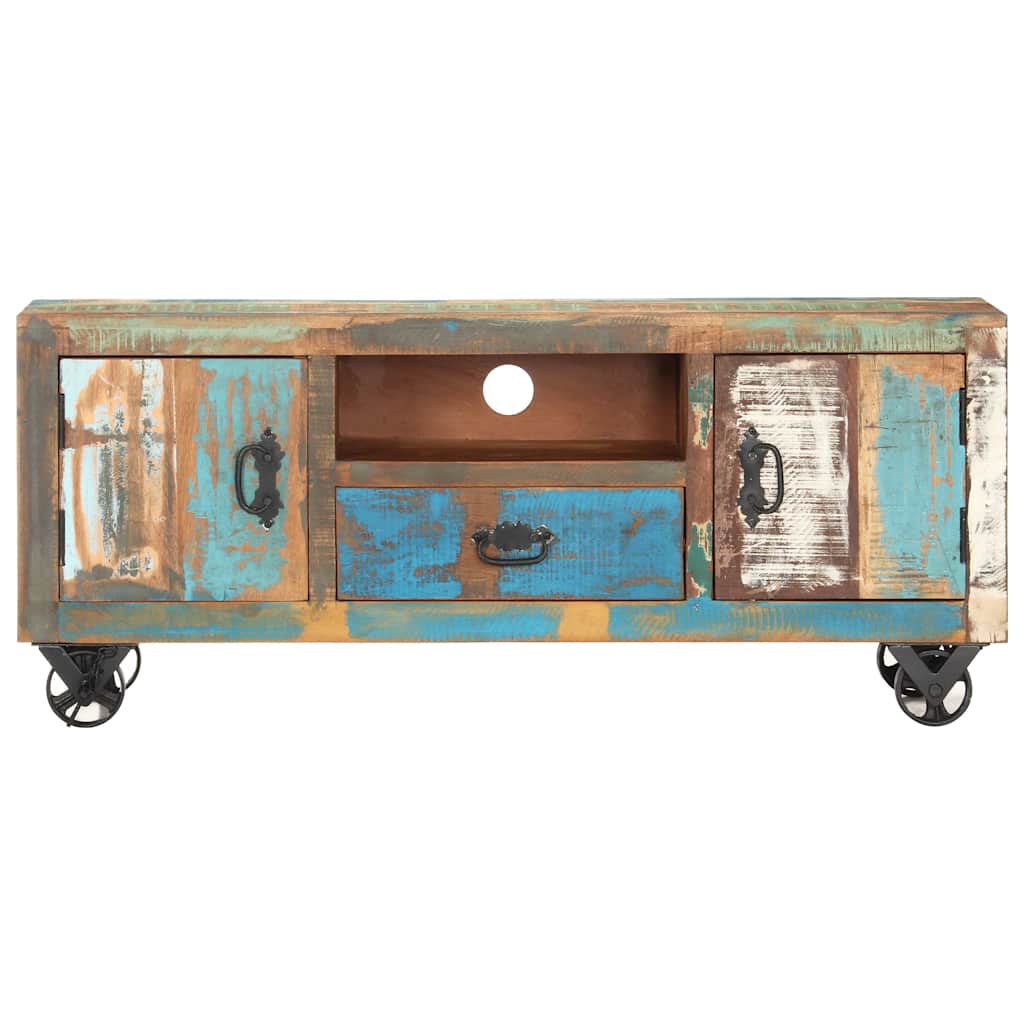 TV Cabinet 120x30x50 cm Solid Reclaimed Wood