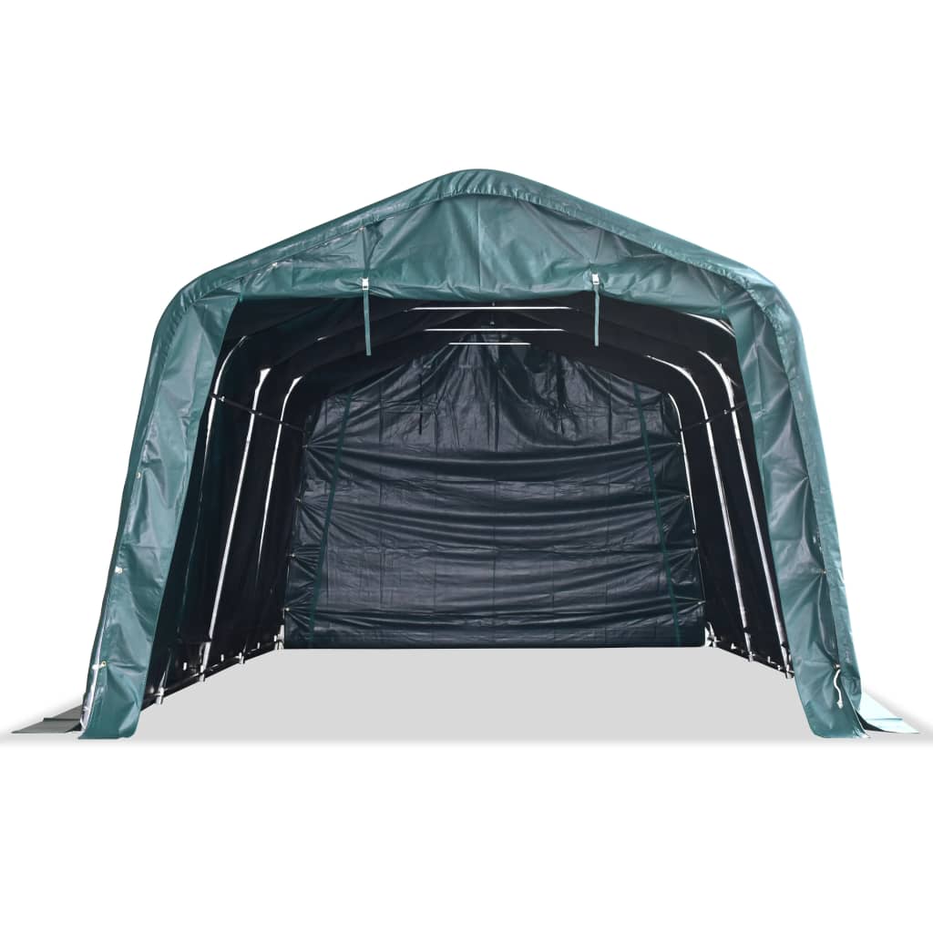 Removable Livestock Tent PVC 550 g/m? 3.3x6.4 m Dark Green