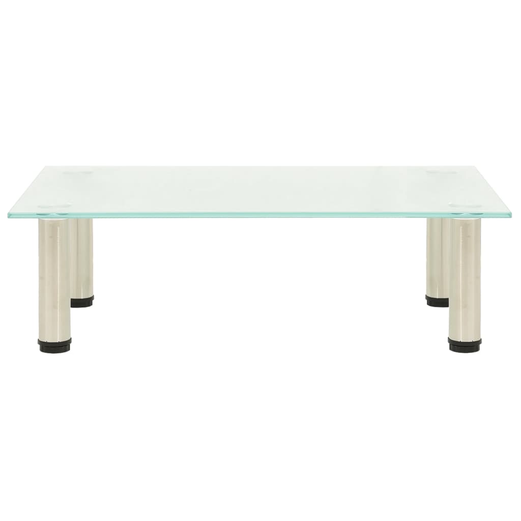 TV Stand Frosted 60x35x17 cm Tempered Glass