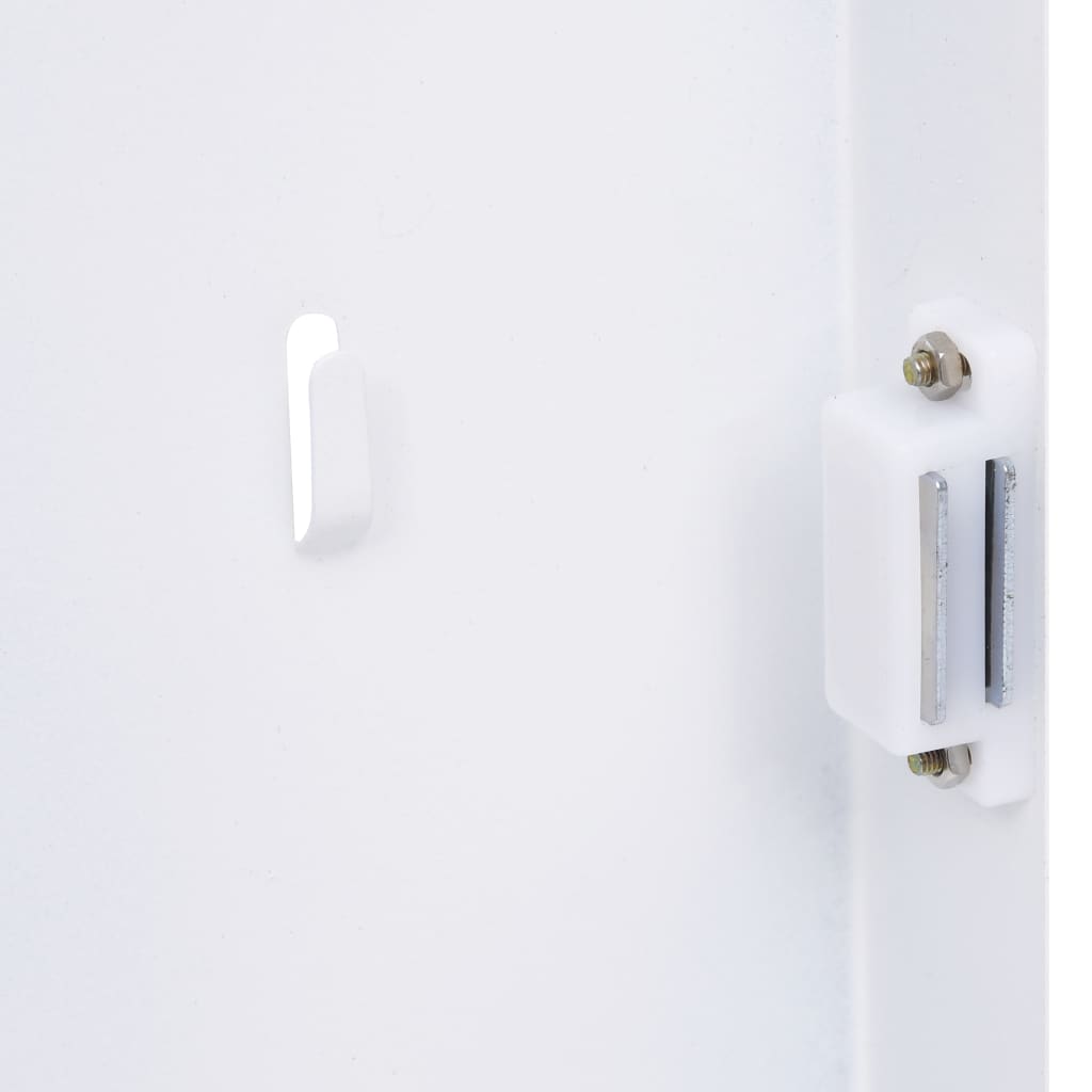 Key Box with Magnetic Board White 35x35x4cm