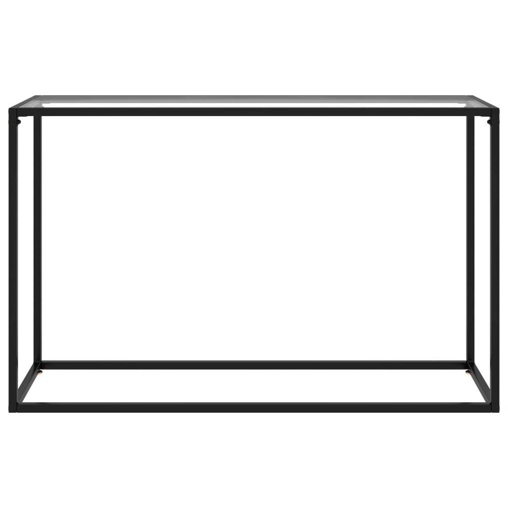 Console Table Transparent 120x35x75 cm Tempered Glass
