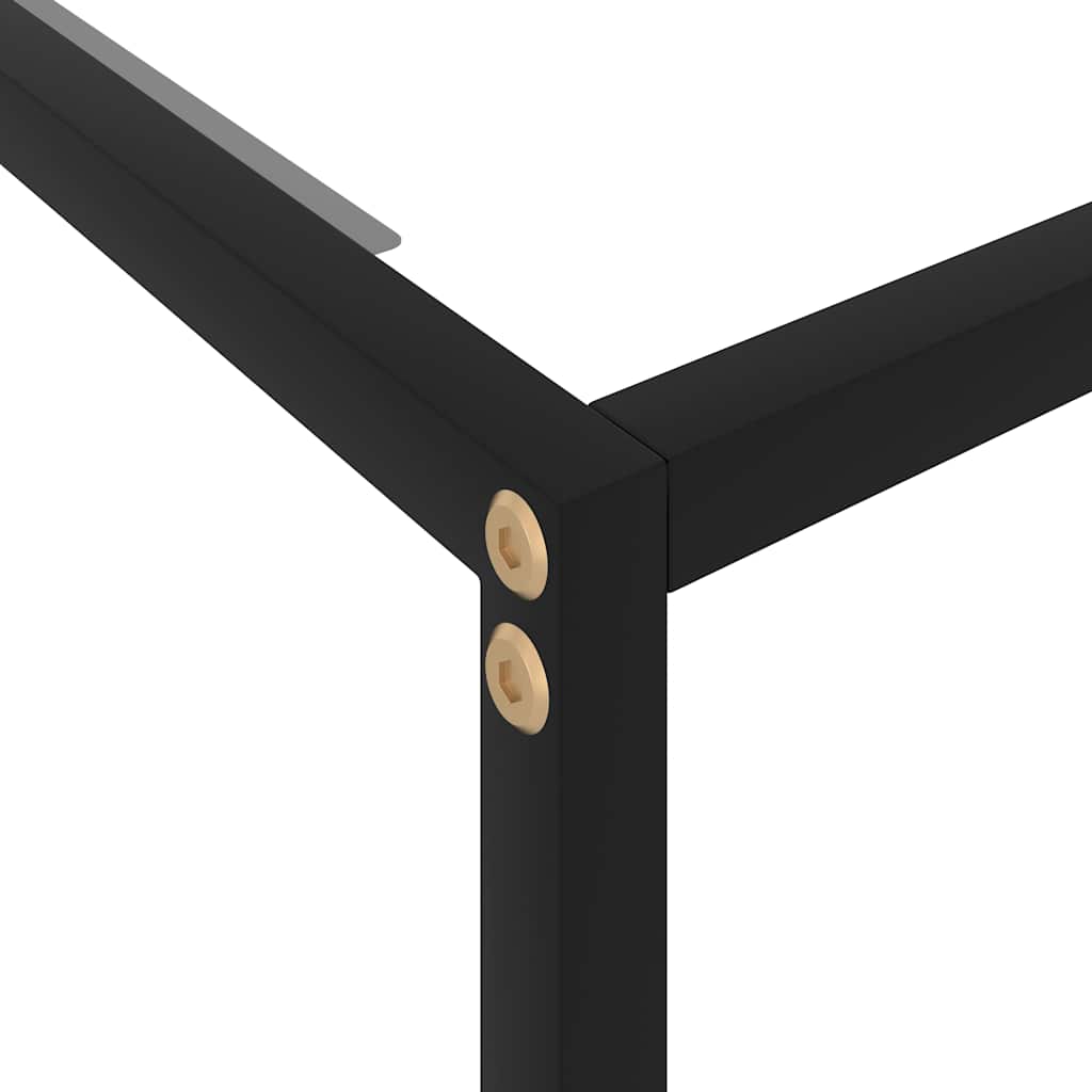 Console Table Transparent 140x35x75 cm Tempered Glass
