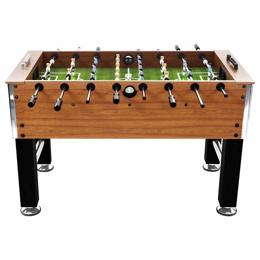 Football Table Steel 60 kg 140x74.5x87.5 cm Light Brown&Black