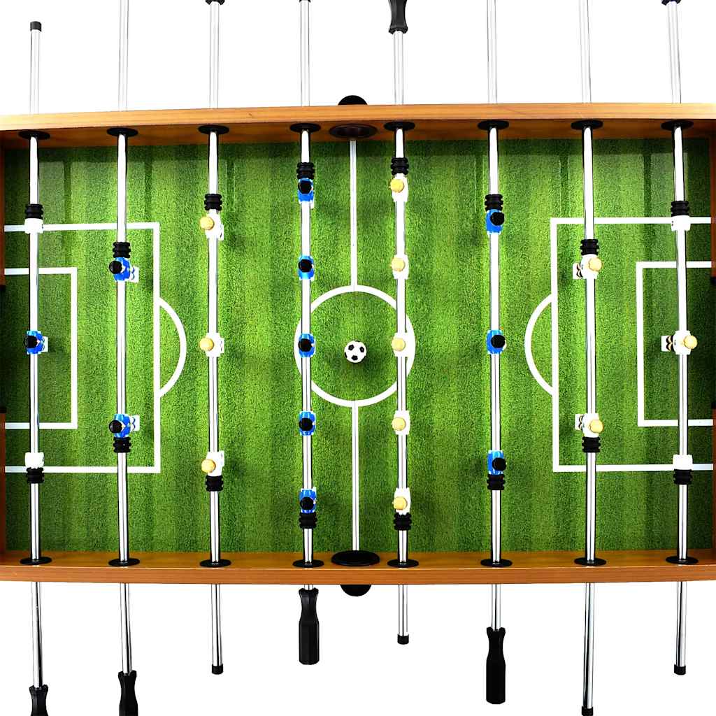 Football Table Steel 60 kg 140x74.5x87.5 cm Light Brown and Black