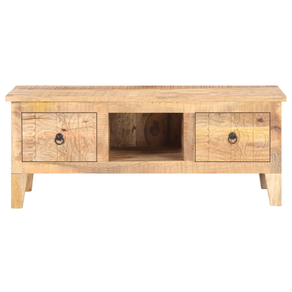 Coffee Table 100x55x40 cm Rough Mango Wood