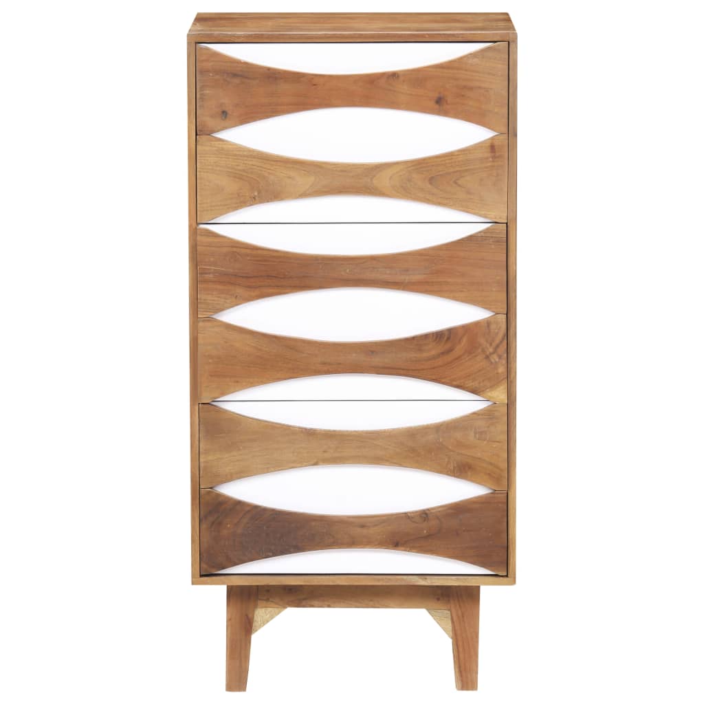 Chest of Drawers 43.5x35x90 cm Solid Acacia Wood
