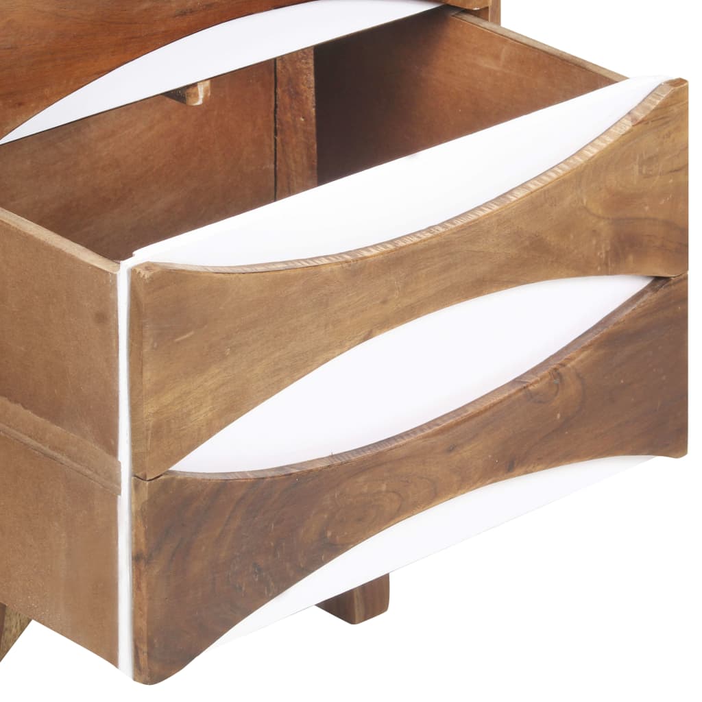 Chest of Drawers 43.5x35x90 cm Solid Acacia Wood
