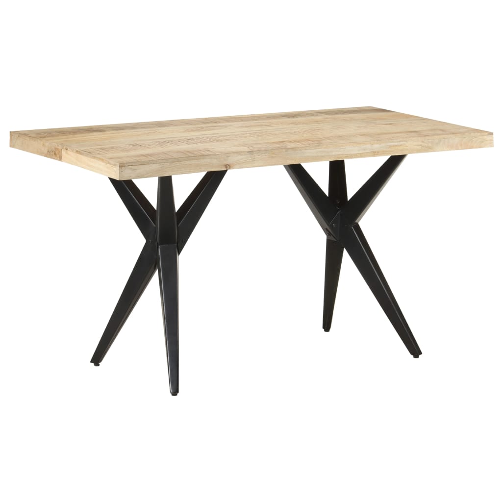 Dining Table 140x70x76 cm Rough Mango Wood