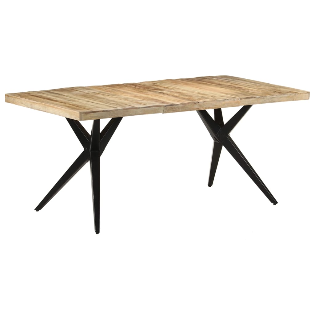 Dining Table 180x90x76 cm Rough Mango Wood