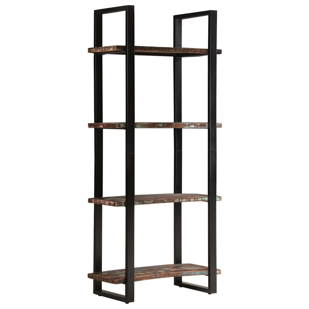 4-Tier Bookcase 80x40x180 cm Solid Reclaimed Wood