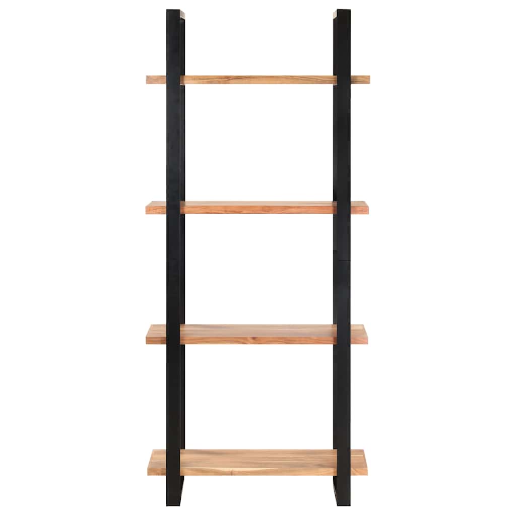 4-Tier Bookcase 80x40x180 cm Solid Acacia Wood