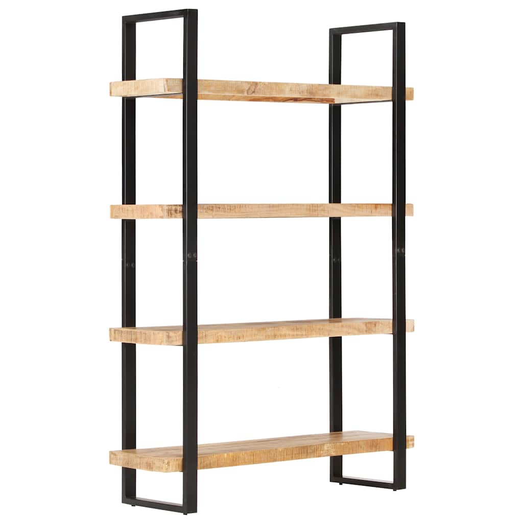 4-Tier Bookcase 120x40x180 cm Rough Mango Wood