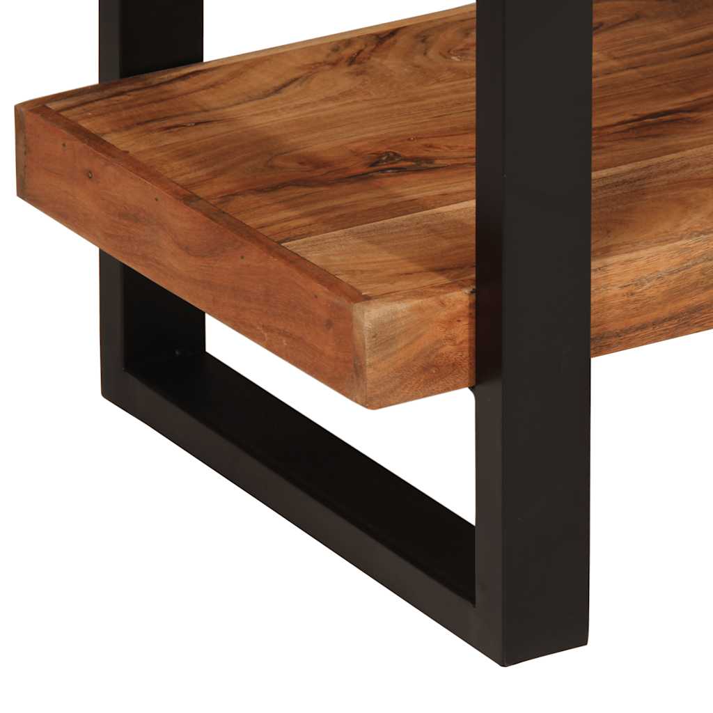 4-Tier Bookcase 160x40x180 cm Solid Acacia Wood