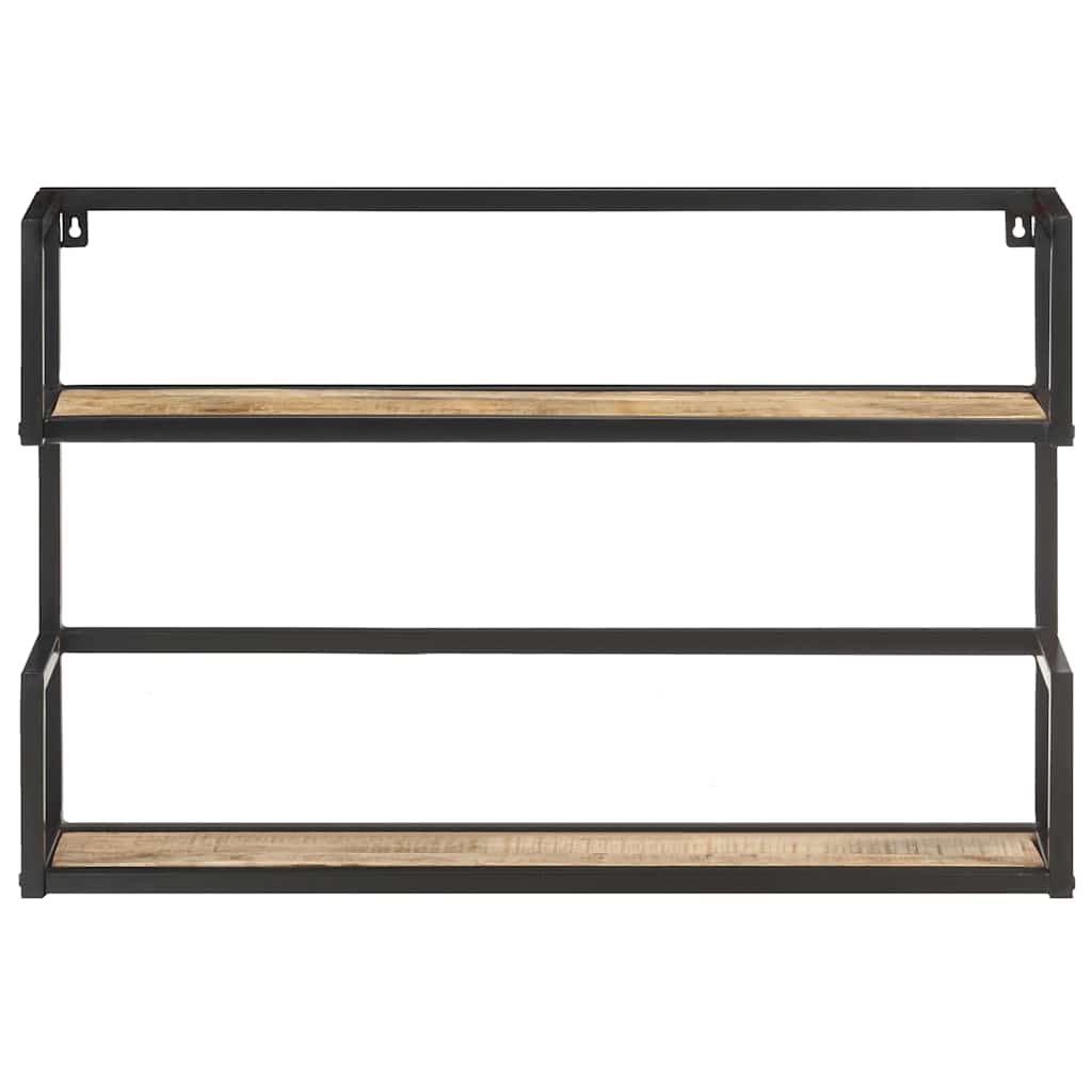 Wall Shelf 60x20x60 cm Rough Mango Wood