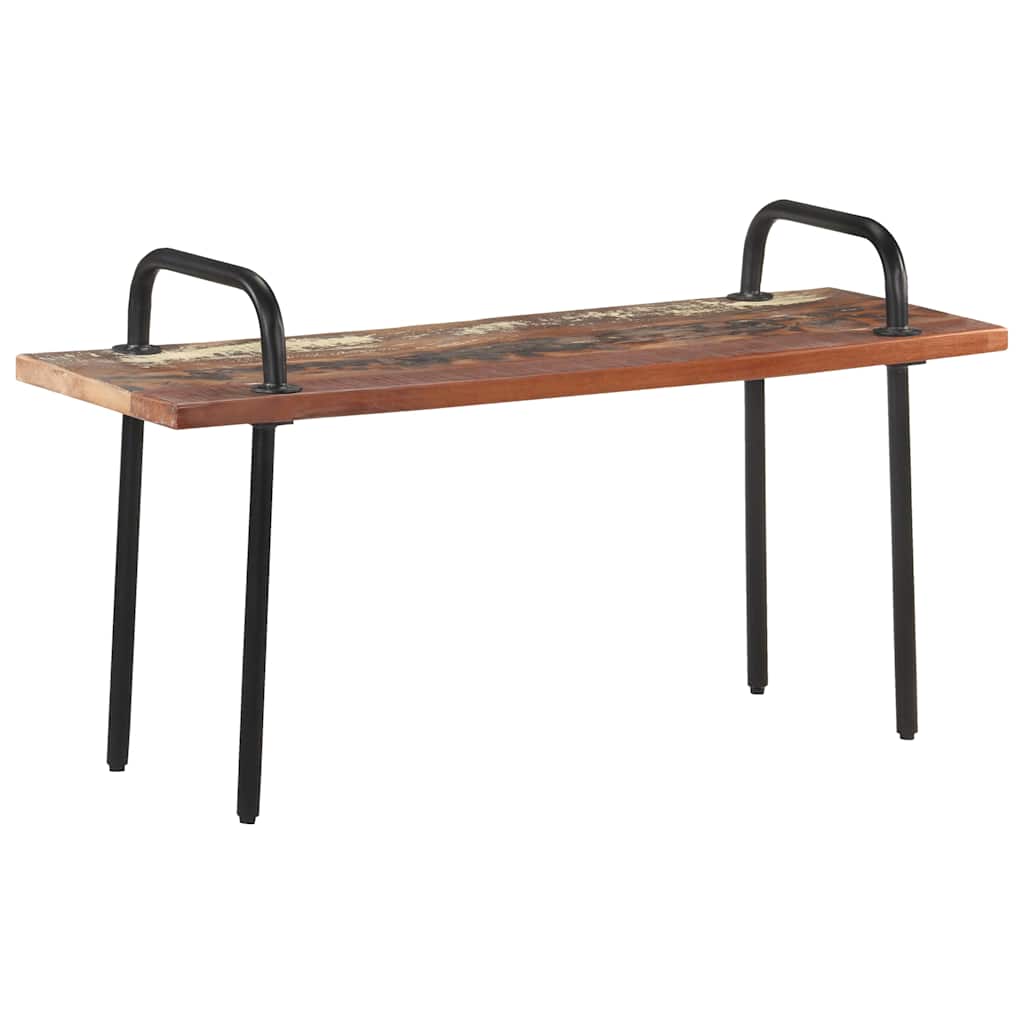 Bench 110 cm Solid Reclaimed Wood
