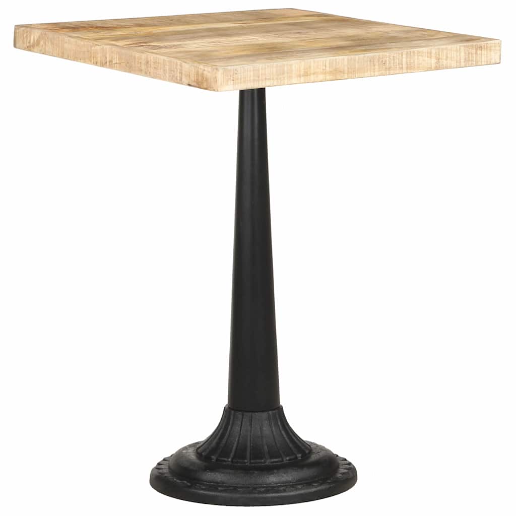 Bistro Table 60x60x76 cm Rough Mango Wood
