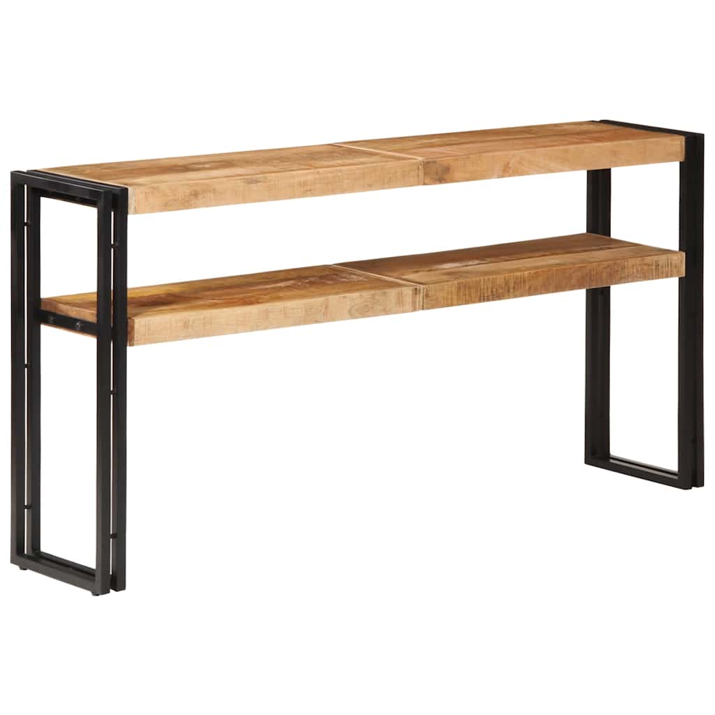Console Table 150x30x75 cm Rough Mango Wood