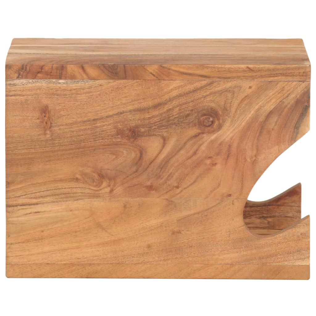 Wall Mounted Bicycle Rack 35x25x25 cm Solid Acacia Wood