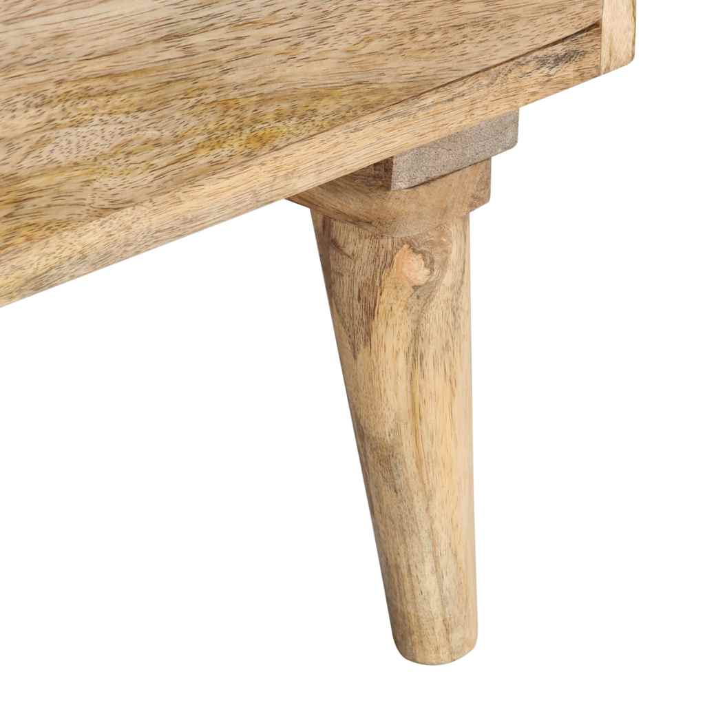 TV Cabinet 140x30x50 cm Solid Mango Wood