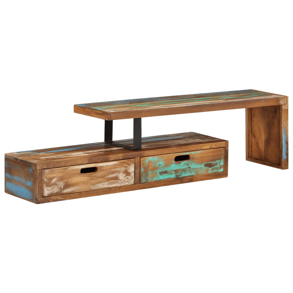 TV Stand (118-195)x30x40 cm Solid Reclaimed Wood