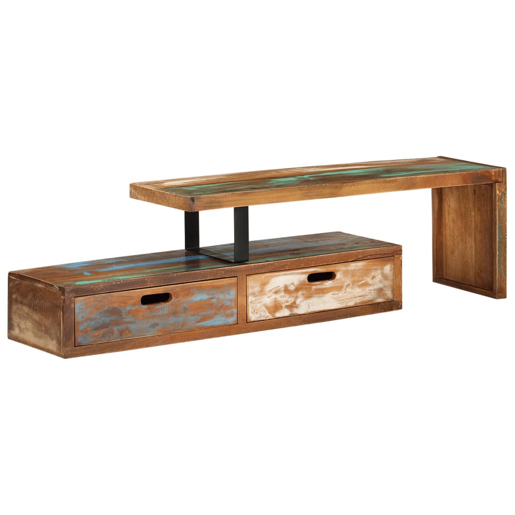 TV Stand (118-195)x30x40 cm Solid Reclaimed Wood