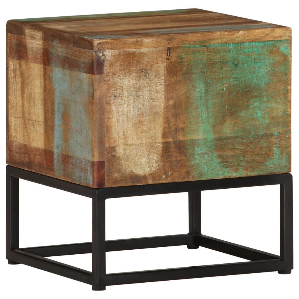 Side Table 30x30x33 cm Solid Reclaimed Wood