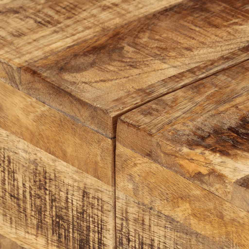 Coffee Table 68x68x41 cm Rough Mango Wood