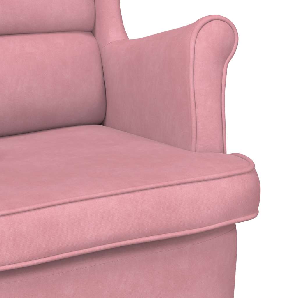 Armchair Pink Velvet