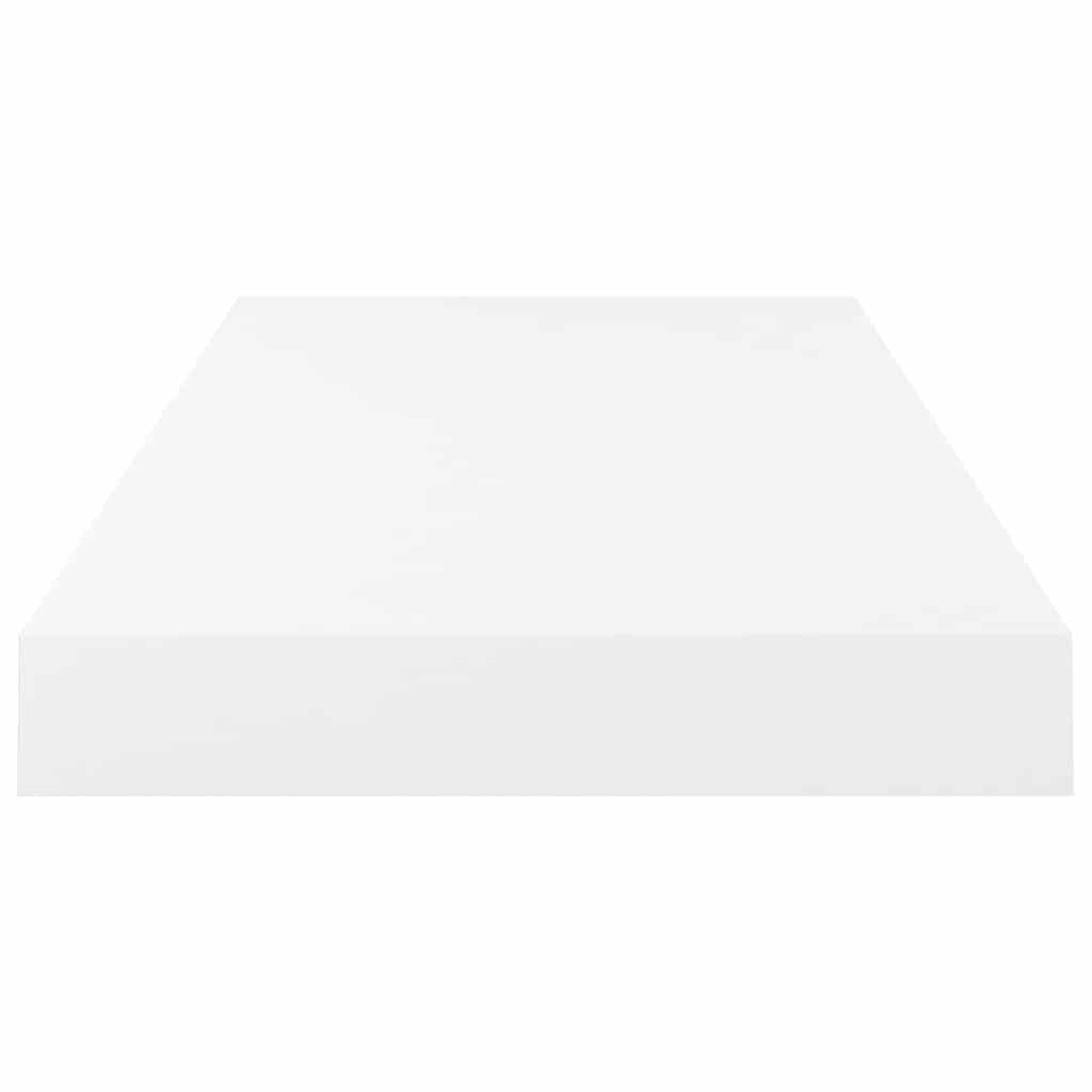 Floating Wall Shelf High Gloss White 50x23x3.8 cm MDF