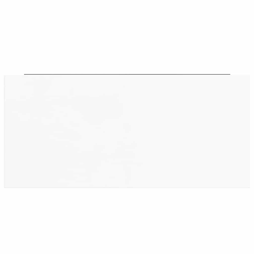 Floating Wall Shelf High Gloss White 50x23x3.8 cm MDF