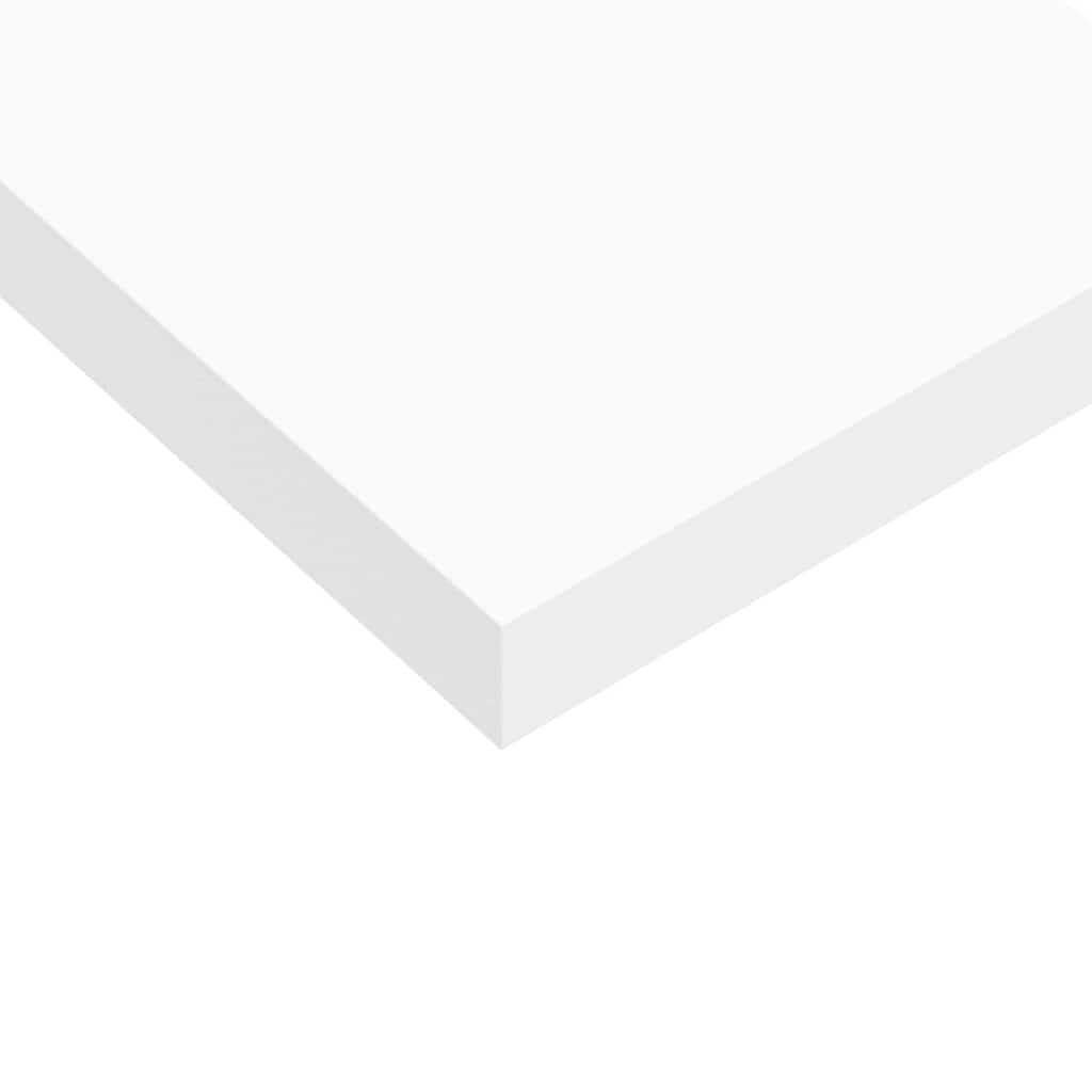 Floating Wall Shelf White 80x23.5x3.8 cm MDF