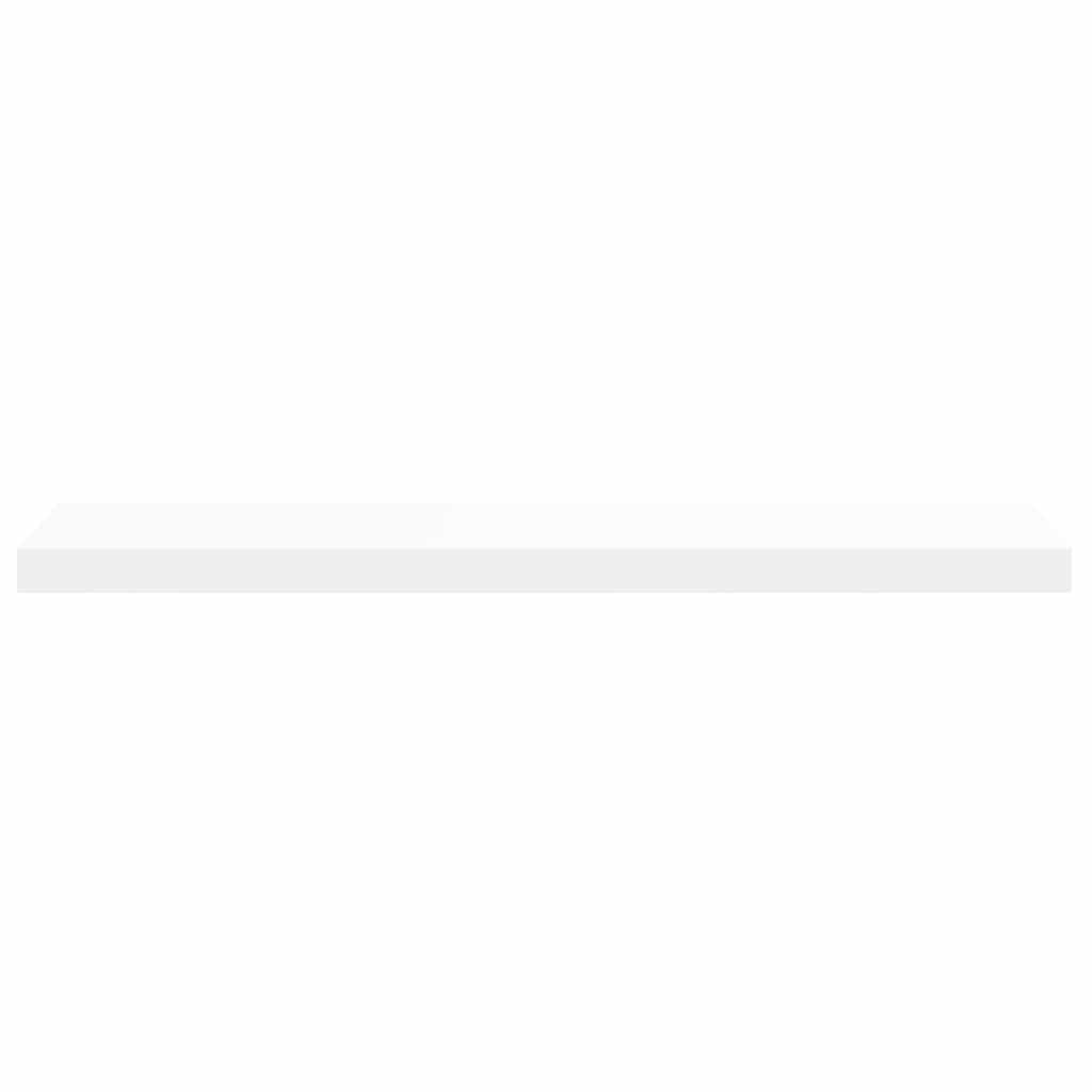 Floating Wall Shelf White 90x23.5x3.8 cm MDF