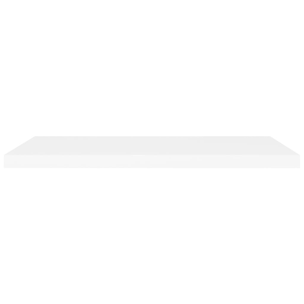 Floating Wall Shelves 2 pcs White 90x23.5x3.8 cm MDF