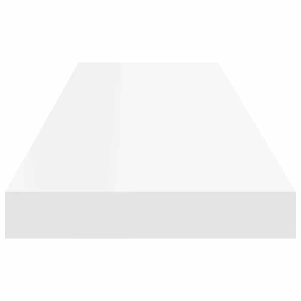 Floating Wall Shelves 2 pcs White 90x23.5x3.8 cm MDF