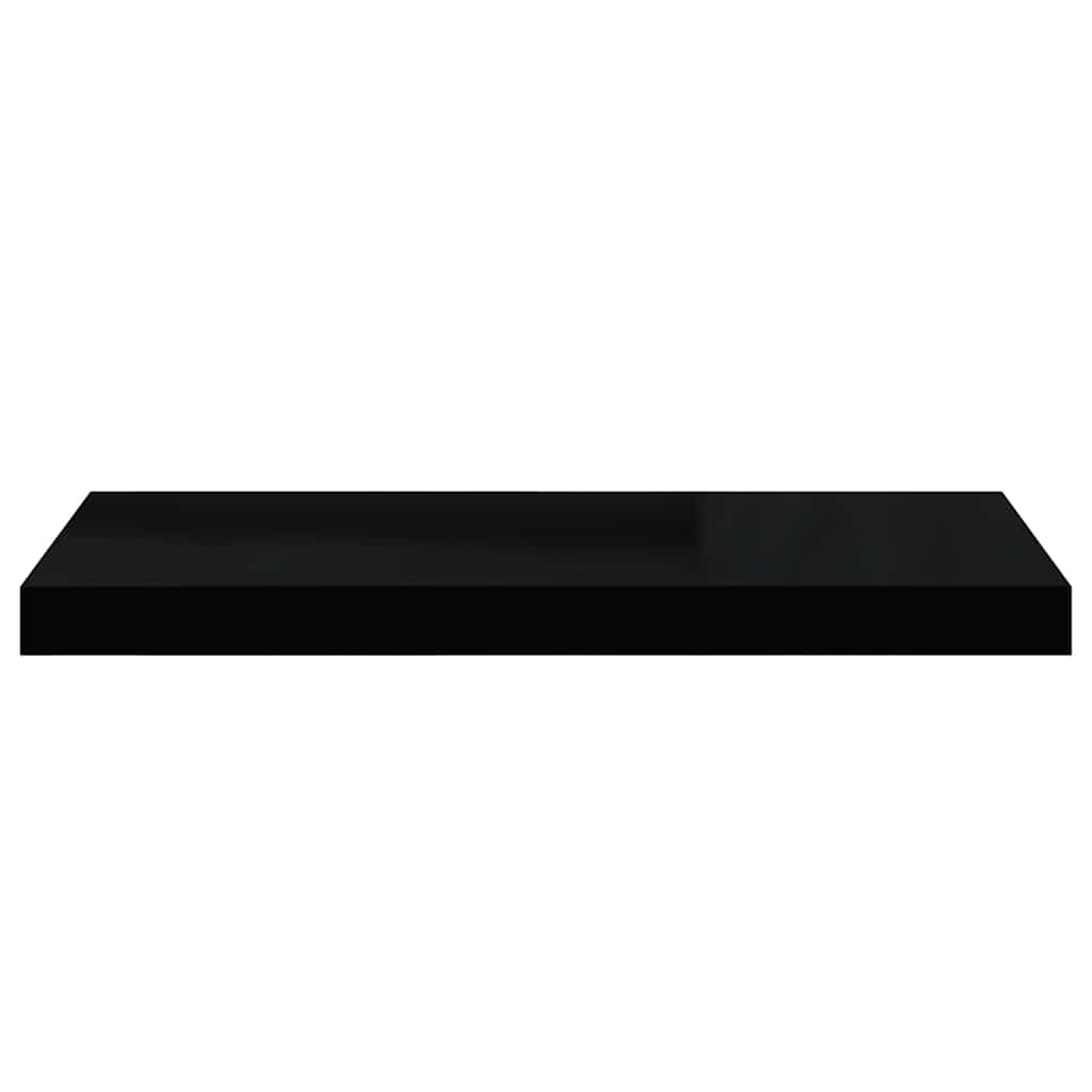 Floating Wall Shelves 2 pcs Black 60x23.5x3.8 cm MDF