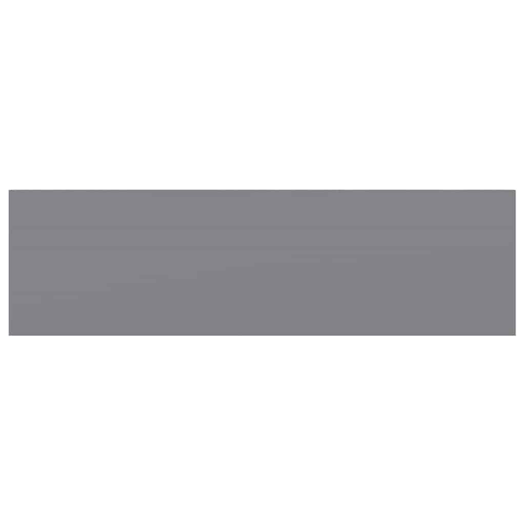 Floating Wall Shelves 4 pcs Grey 80x23.5x3.8 cm MDF