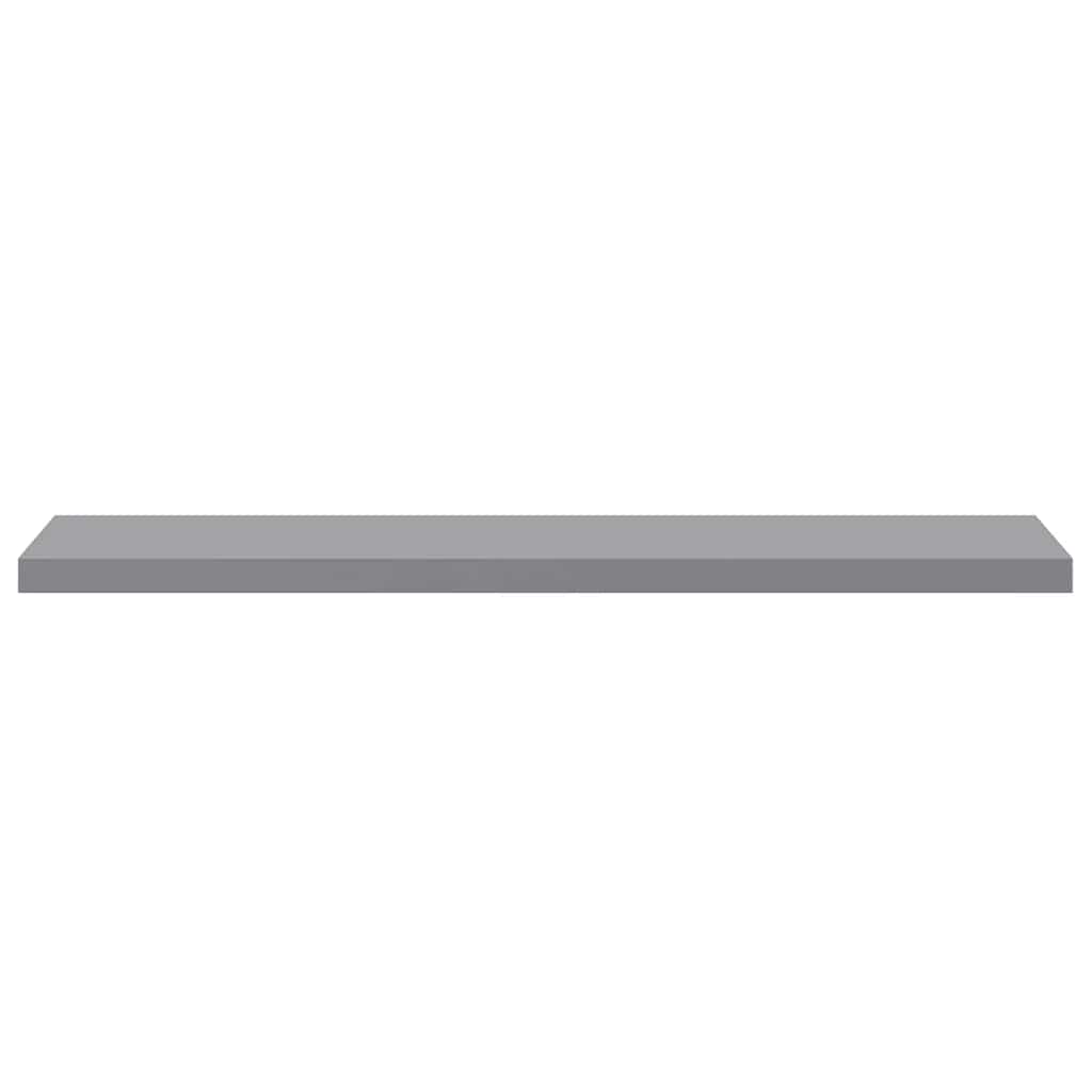 Floating Wall Shelf Grey 120x23.5x3.8 cm MDF