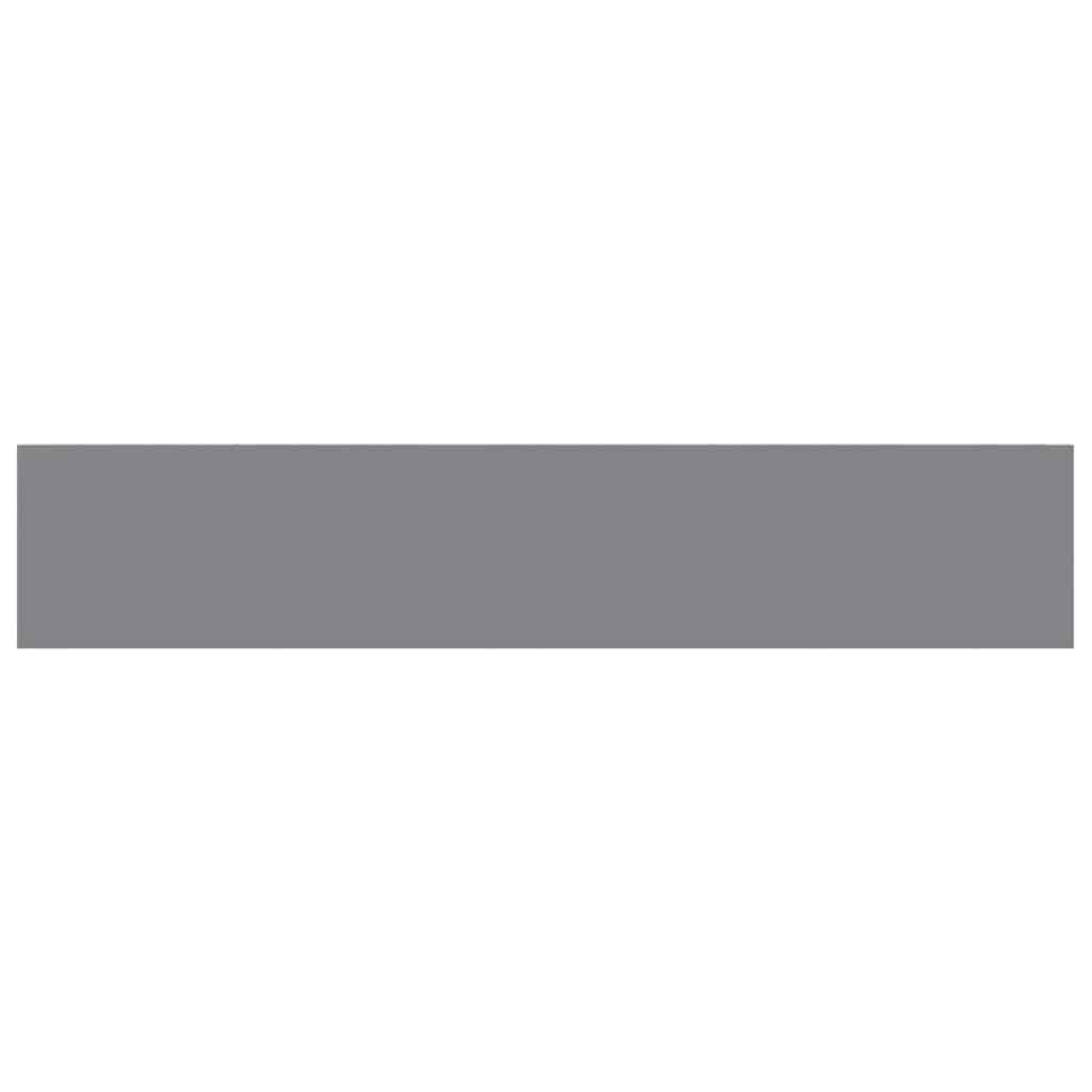 Floating Wall Shelf Grey 120x23.5x3.8 cm MDF