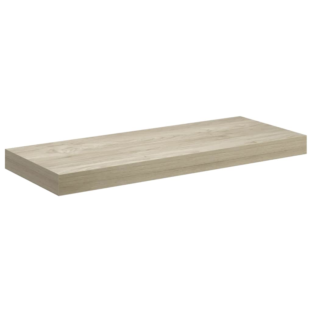 Floating Wall Shelves 4 pcs Oak 60x23.5x3.8 cm MDF