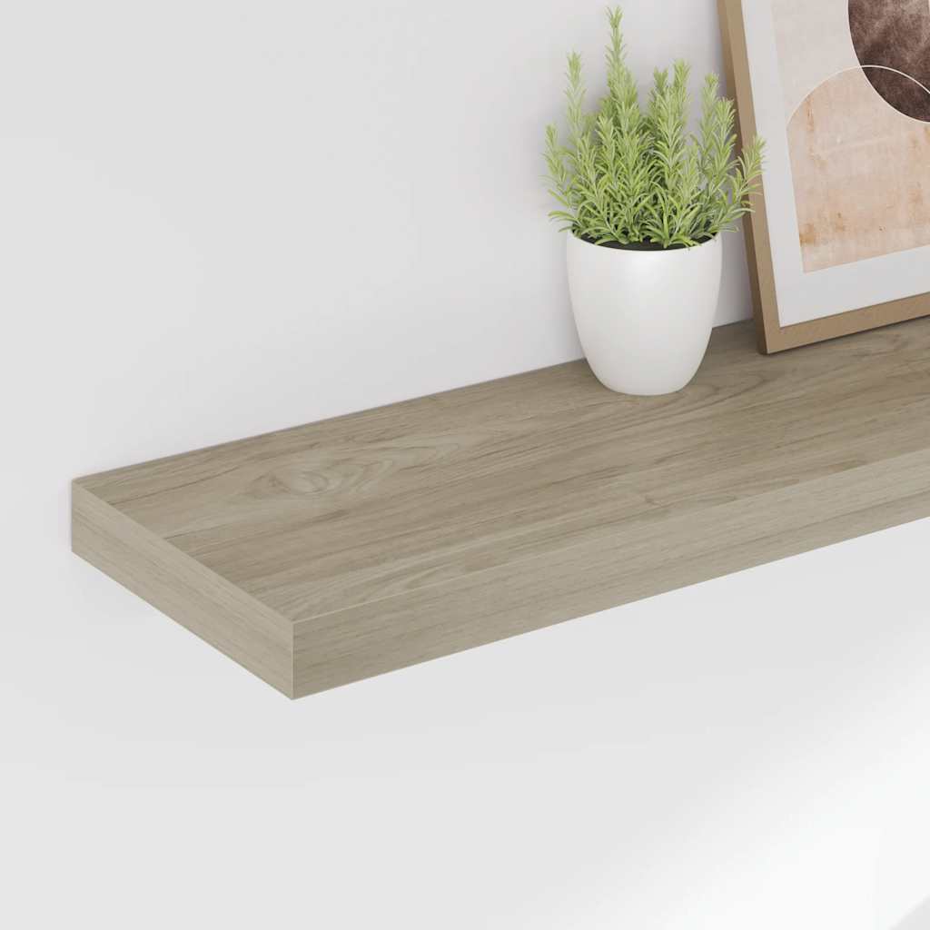 Floating Wall Shelf Oak 80x23.5x3.8 cm MDF