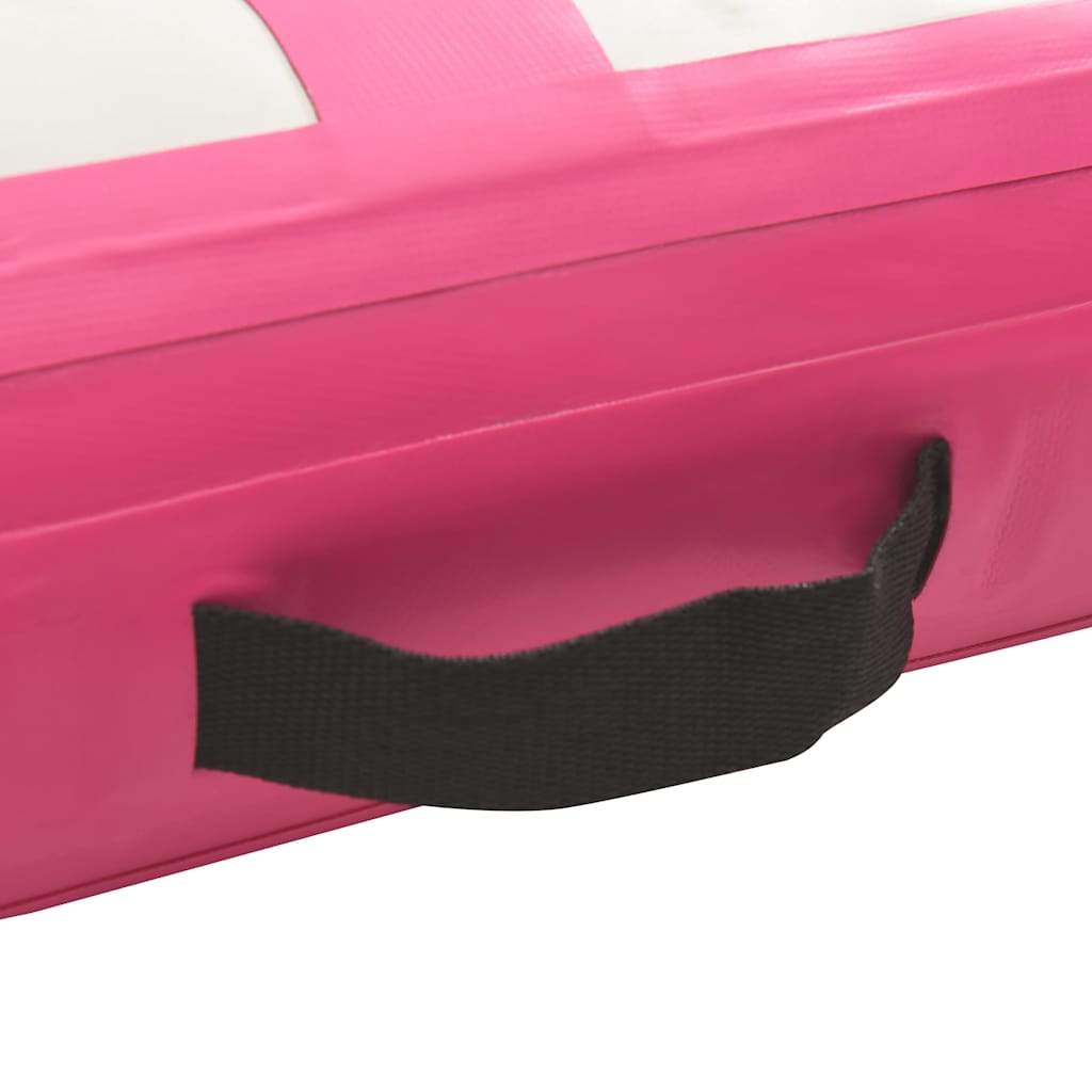 Inflatable Gymnastics Mat with Pump 200x200x20 cm PVC Pink