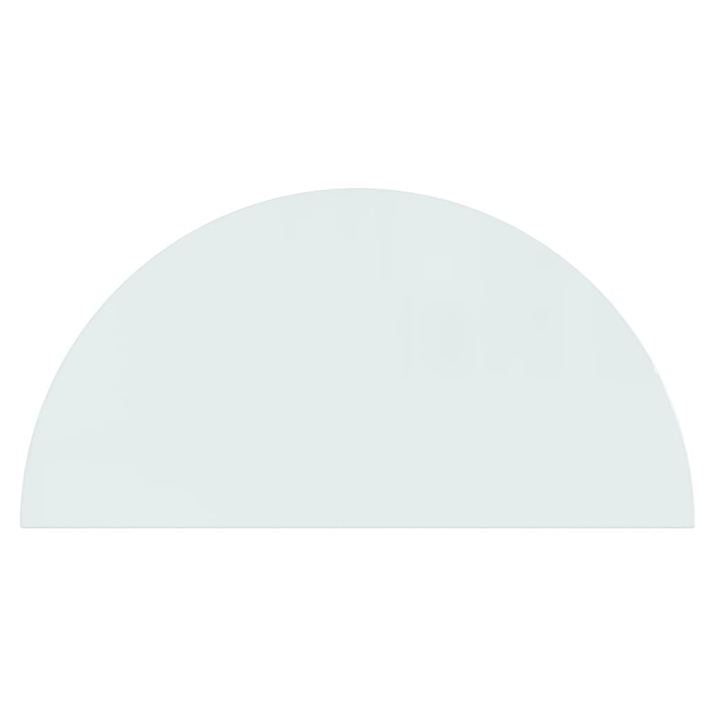 Fireplace Glass Plate Half Round 1000x500 mm