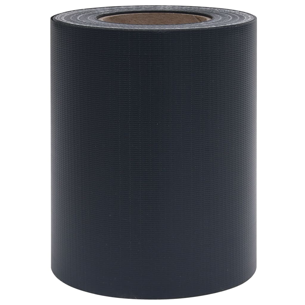 Garden Privacy Screens 4 pcs PVC 35x0.19 m Matte Dark Grey