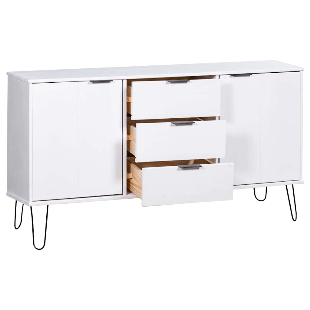 Sideboard "New York" White Solid Pine Wood